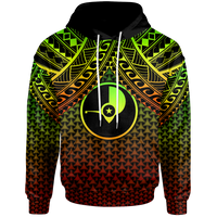 Polynesian Yap Hoodie Reggae Vintage Polynesian Patterns Unisex Reggae - Polynesian Pride