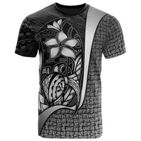 Polynesian T Shirt White Turtle with Hook Unisex WHITE - Polynesian Pride