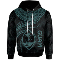 Guam Polynesian Hoodie Guam Waves (Turquoise) Unisex Turquoise - Polynesian Pride