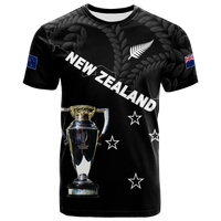 Custom New Zealand Champions Rugby 2022 T Shirt LT12 Black - Polynesian Pride
