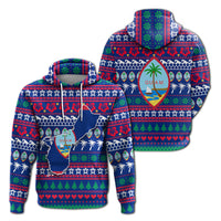 Guam Christmas Hoodie Ugly Christmas LT12 Unisex Blue - Polynesian Pride