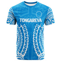 Cook Islands Tongareva T Shirt Tribal Pattern LT12 Unisex Blue - Polynesian Pride
