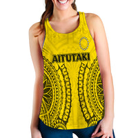 (Custom Personalised) Cook Islands Aitutaki Women Tank Top - Tribal Pattern - LT12 - Polynesian Pride