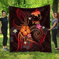 Papua New Guinea Polynesian Premium Quilt - Legend of Papua New Guinea (Red) - Polynesian Pride