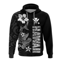 Custom Hawaii Hammerhead Shark Hibiscus Hawaii Pattern Hoodie LT2 - Polynesian Pride