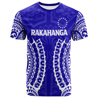 Custom Cook Islands Rakahanga T Shirt Tribal Pattern LT12 Unisex Blue - Polynesian Pride