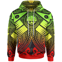FSM Hoodie Reggae Seal with Polynesian Tattoo Unisex Reggae - Polynesian Pride