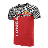 Tonga All Over T Shirt Tongan Coat of Arms Polynesian Horizontal Style Unisex Red - Polynesian Pride