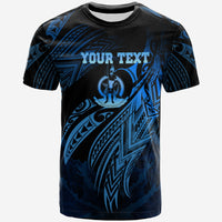 Vanuatu Polynesian Custom T Shirt Legend Blue Version Unisex Blue - Polynesian Pride