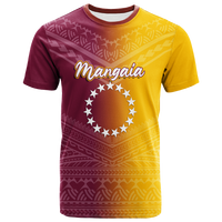 Custom Mangaia Cook Islands Pride T Shirt LT12 Unisex Yellow - Polynesian Pride