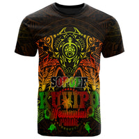 Chuuk T Shirt Reggae Kanaka Maoli Turtle Manta Ray Unisex RED - Polynesian Pride