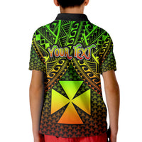 Polynesian Wallis and Futuna Custom Polo Shirt Reggae Vintage Polynesian Patterns - Polynesian Pride