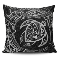 Hawaiian Turtle Polynesian Gray Pillow Covers One Size Gray - Polynesian Pride