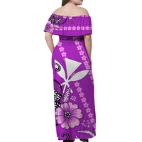 Hawaii Matching Dress and Hawaiian Shirt Kakau Tribal Purple Batik Floral Ver.01 LT13 - Polynesian Pride