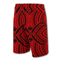 Hawaii Polynesian Tradition Board Shorts Red - Polynesian Pride