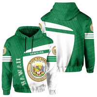 Hawaii Polynesian Sport Hoodie Green Premium Style Unisex Green - Polynesian Pride