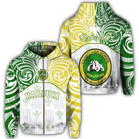 hawaiiZipper Hoodie Kanaka Kaimuki High School Zipper Hoodie Demodern Style Unisex White - Polynesian Pride