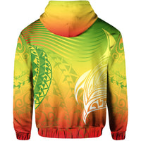 Hawaii Polynesian Zipper Hoodie Turtle Style - Polynesian Pride