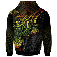 Federated States of Micronesia Custom Hoodie Reggae Turtle - Polynesian Pride