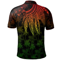 Fiji Custom Polo Polynesian Wings (Reggae) - Polynesian Pride