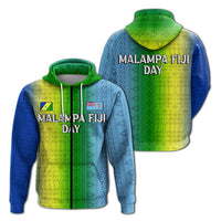 Vanuatu Malampa Fiji Day Zip up Hoodie Flag Version LT12 Unisex Blue - Polynesian Pride