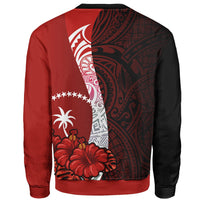 Chuuk Polynesian Sweater - Coat Of Arm With Hibiscus - Polynesian Pride