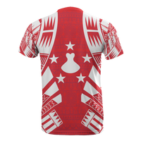 Austral Islands T Shirt Austral Islands Flag Polynesian Tattoo Red Style - Polynesian Pride
