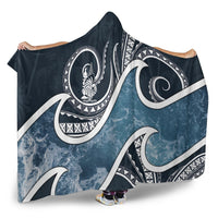 New Caledonia Polynesian Hooded Blanket - Ocean Style - Polynesian Pride
