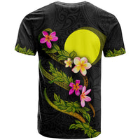 Palau Polynesian Custom T Shirt Plumeria Tribal - Polynesian Pride