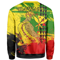 Hawaii Reggae Kanaka Maoli Warrior Spearhead Sweatshirt - Polynesian Pride