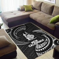 New Caledonia Polynesian Area Rug - White Tribal Wave - Polynesian Pride