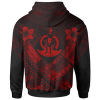 Vanuatu Polynesian Hoodie Vanuatu Red Seal Camisole Hibiscus Style - Polynesian Pride