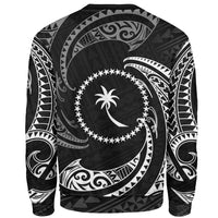 Chuuk Polynesian Sweater - White Tribal Wave - Polynesian Pride