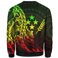 Kosrae Sweatshirt - Polynesian Pattern Style Reggae Color - Polynesian Pride