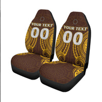 (Custom Personalised) Cook Islands Kukis Car Seat Covers - Tribal Pattern - LT12 - Polynesian Pride