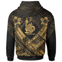 New Caledonia Polynesian Hoodie New Caledonia Gold Seal Camisole Hibiscus Style - Polynesian Pride