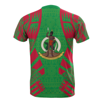 Vanuatu T Shirt Vanuatuan Coat of Arms Polynesian Tattoo Green Style Unisex Art - Polynesian Pride
