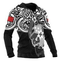Tonga Polynesian Hoodie Tongan Pride (White) - Polynesian Pride