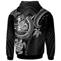 New Caledonia Custom Hoodie White Turtle - Polynesian Pride