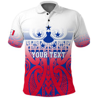 Custom Austral Islands Tribal Polo Shirt LT12 Unisex Red - Polynesian Pride