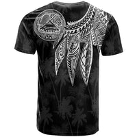 American Samoa Custom T Shirt Polynesian Wings (White) - Polynesian Pride
