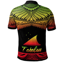 Tokelau Custom Polo Shirt Polynesian Tattoo Reggae Version - Polynesian Pride