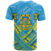 Tuvalu Custom T Shirt Tuvaluan Flag Camisole Hibiscus Style - Polynesian Pride