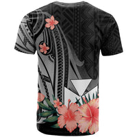 Wallis and Futuna Custom T Shirt Polynesian Hibiscus Pattern Style - Polynesian Pride