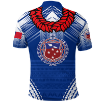 Custom Toa Samoa Rugby Ula Fala Art Polo Shirt LT12 - Polynesian Pride