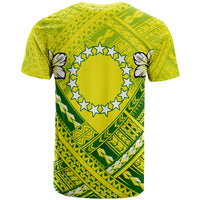 Cook Islands Polynesian T Shirt Cook Islands Flag Camisole Hibiscus Style - Polynesian Pride