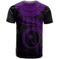 Chuuk Polynesian Custom T Shirt Chuuk Waves (Purple) - Polynesian Pride