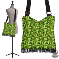 Hawaii Tropical Green Crossbody Boho Handbag Crossbody Boho Handbag One Size Green - Polynesian Pride