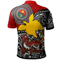 Papua New Guinea Polo Shirt Custom East Sepik Of Papua New Guinea With Polynesian Patterns Polo Shirt - Polynesian Pride