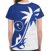 Chuuk T Shirt Chuuk FLag Coconut Tree - Polynesian Pride